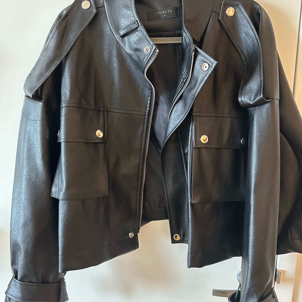 Storets Black Leather Jacket
